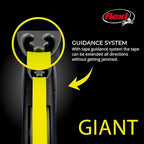 FLEXI® Giant Tape Retractable Dog Leash, Large, 26 ft - Black | German engineered, original flexi leash, durable quality for dogs up to 110 lbs, tangle-free, walking, reliable brake system
