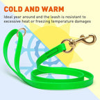 Viper Biothane K9 Working Dog Leash Waterproof Lead for Tracking Training Schutzhund Odor-Proof Long Line with Solid Brass Snap for Puppy Medium and Large Dogs 6ft, Tropical Green