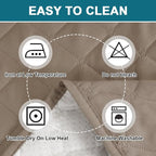 Turquoize 100% Waterproof Sofa Covers Couch Cover Sofa Cover for Dogs Couch Protector Triple Non-Slip Sofa Slipcover for 3 Cushion Couch Furniture Protector for Pets, Kids,Dog (Sofa 70", Taupe)
