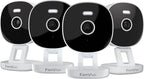 2K Wired Security Camera, Indoor/Outdoor for Home, Pet, Baby, Nanny, IP65 Waterproof Color Night Vision, White Light & Siren, Recording, Motion Detection, Works with Alexa,Plug in, White-4P