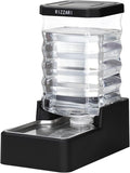 RIZZARI 8L Gravity Dog Water Dispenser, Gravity Water Bowl | Medium & Large Dog Use,Compact Space-Saving Size,Easy Water Monitoring,Convenient Daily Refills,Indoor Pet Water Solution