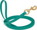 Viper Biothane K9 Working Dog Leash Waterproof Lead for Tracking Training Schutzhund Odor-Proof Long Line with Solid Brass Snap for Puppy Medium and Large Dogs, 20ft Blue Aqua