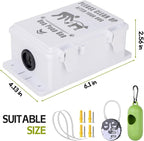 Outdoor Dog Poop Bag Dispenser Wall Mountable, Waterproof & Commercial-Grade, Outdoor Organizer for Home, Parks, Apartments, Property Management with 135 Bags & Lock Included