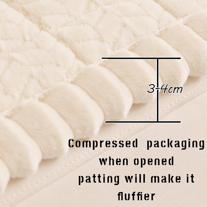 Mitid Sofa Cover Fuzzy Couch Cover for Pet, Couch Covers for Dogs Pets Mat | Washable Non-Slip Sofa Slipcover Cushion Protector Pets Friendly Mat, Dog Couch Cover, Square Couch Covers for Dogs Non Skid