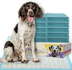 PETSWORLD Giant Dog Potty Pads, Odor-Eliminating, 36" x 36", Ultra Absorbent 5-Layer Leak-Proof Training Pads for Dogs & Cats (36x36 Health Indicating, 25 Count)