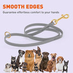 Viper Biothane K9 Working Dog Leash Waterproof Lead for Tracking Training Schutzhund Odor-Proof Long Line with Solid Brass Snap for Puppy Medium and Large Dogs 6ft, Battleship Gray