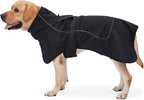 JOHNBOLIN Dog Winter Jacket & Raincoat - Waterproof Windproof Reflective Coat with Warm Insulation, All-Weather Hiking Travel Gear for Indoor/Outdoor Use(Black, XX-Large)