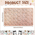 Tatuo 4 Pcs Fleece Dog Blanket for Puppy Cat, Mixed, 40 x 63 in, Paw - Image 2