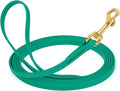 Viper Biothane K9 Working Dog Leash Waterproof Lead for Tracking Training Schutzhund Odor-Proof Long Line with Solid Brass Snap for Puppy Medium and Large Dogs, 33ft Teal