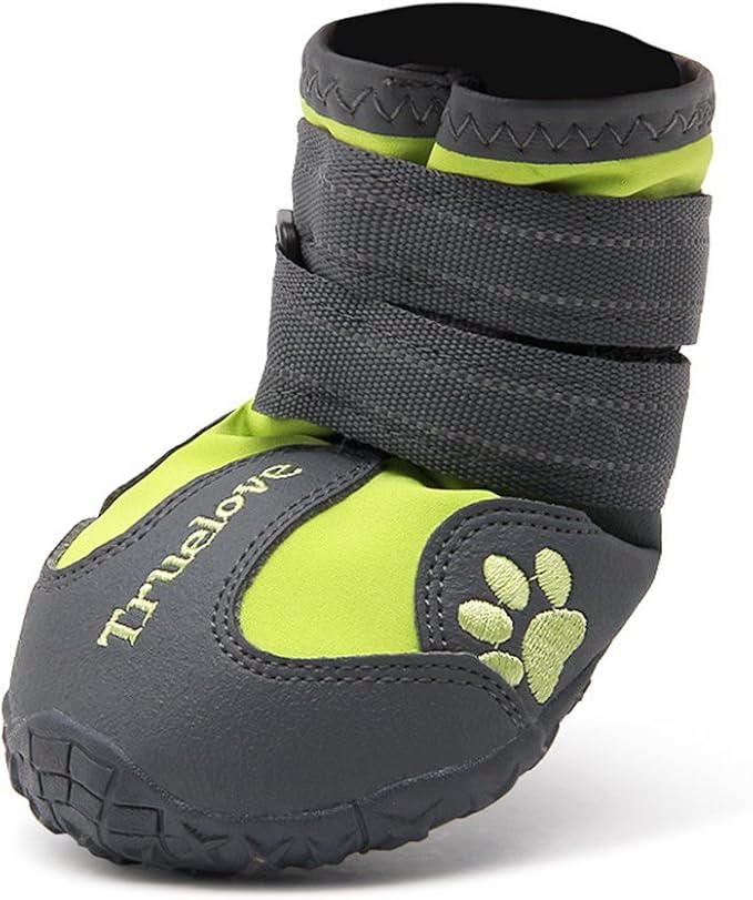 TRUE LOVE Dog Shoes Waterproof Anti-Slip Rain Boots with Reflective TLS3961