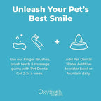 Oxyfresh Premium Pet Dental Kit for Dogs & Cats – Easiest Breath Freshener & Teeth Cleaning Solution for Fresh Breath, Clean Teeth, Plaque & Tartar Control – 1oz Toothpaste + 3oz Water Additive