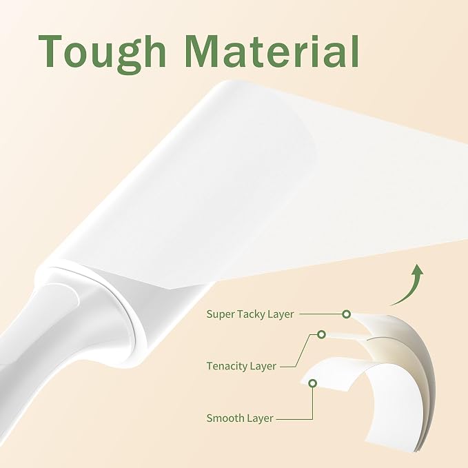 Extra Sticky Lint Roller for Pet Hair, 100 Sheets, 1 Handle | Ready-to-Use Roller for Clothes, Couch, Furniture, Car & Travel