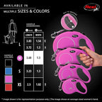 FLEXI® Classic Tape Retractable Dog Leash, Medium, 16 ft - Pink | German engineered, original flexi leash, durable quality for dogs up to 55 lbs, tangle-free, walking, reliable brake system