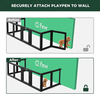 FXW Fence-to-Wall Anchors for AuraSpace Acrylic Indoor Dog Playpen | Fits AuraSpace 24"H, Connect Panels to the Wall, Expand Your Dog’s Play Area, Playpen Not Included