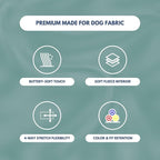Spark Paws Dog Hoodie – Premium Dog Sweater for Small, Medium, and Large Dogs | Warm Outfits for French Bulldogs, Pitbull, Puppy, Winter Jacket Alternative - Teal - 3XL