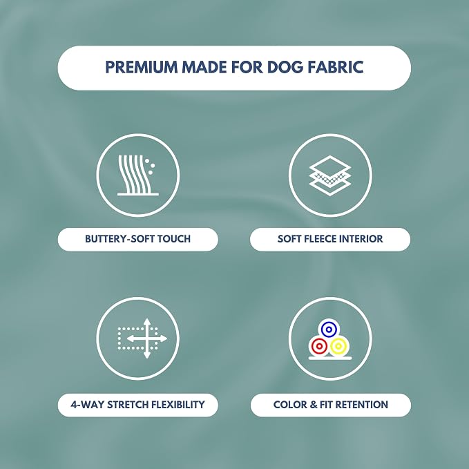 Spark Paws Dog Hoodie – Premium Dog Sweater for Small, Medium, and Large Dogs | Warm Outfits for French Bulldogs, Pitbull, Puppy, Winter Jacket Alternative - Teal - M