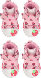 Dog ShoesDog BootsStrawberry Dog Boots Dog BootsDog orPet Shoes Dog Shoes Dog Shoes Slip Breathable e Strawberry Dog Boots for Sm Dogs Teddy hon Pomeranianpuppy Socks/Shoes for Small Dogs