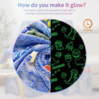 COMFAR Dinosaur Blanket for Boys, Dinosaur Glow in The Dark Blanket for Kids/Baby, Toddler Blanket for Boys, Soft Fleece Blankets and Throw,Birthday 40"x 50" - Image 3