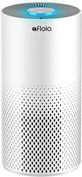 Afloia Air Purifier for Home Bedroom Large Room up to 1076 Sq Ft | 3-Stage Filter, 22dB Sleep Mode, 7 Color Light, 2/4/8H Timer, Kilo White