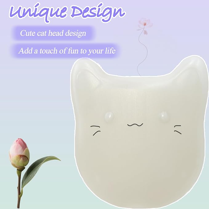 NewKe 4 Pack Deodorizer for Cumrige and for Fumoi Self Cleaning Litter Box | Odor Eliminator Fragrance Refills for Most Automatic Cat Litter Box, Cute Cat Shaped Design with Camellia Flower Scent