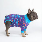 Spark Paws Dog Surgery Recovery Suit – Dog Recovery Suit After Surgery, Anti-Lick Dog Onesie, Abdominal Wound Protector, Soft Cone Alternative for Spay Neuter Male Female Pet Recovery - Planets - XL