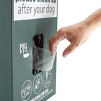 Zero Waste USA® ONEpul® Dog Waste Station Bags, 32 Headers, 3,200 Count | ONEpul® pull-strap header bags dispense one at a time, 30% larger than rolls, 3,200 bags on 32 headers to reduce waste