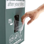Zero Waste USA® ONEpul® Dog Waste Station Bags, 8 Headers, 800 Count | ONEpul® pull-strap header bags dispense one at a time, 30% larger than rolls, 800 bags on 8 headers to reduce waste