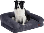 Hollypet Dog Large Cat Bed Puppy Couch Beds for Pets up to 50 lbs | Fluffy Dog Cat Couch Plush Soft Warming Pets Beds with Machine Washable Cover and Non-Slip Bottom