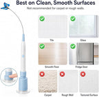 Rechargeable Butterfly Cat Toy for Indoor Cats, Electric Cat Wand with Suction Cup Base, 2 Play Modes, Self-Play & Handheld Cat Wand with 5 Cloth-Buckle Butterfly Refills, Blue