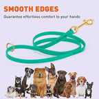 Viper Biothane K9 Working Dog Leash Waterproof Lead for Tracking Training Schutzhund Odor-Proof Long Line with Solid Brass Snap for Puppy Medium and Large Dogs 4ft, Teal