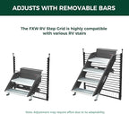 FXW Rollick Dog Playpen with RV Step Grid, 32" H, 16 Panels | Heavy-Duty & Easy setup Play Area, Helps Close Stair Gaps, Fits 32" RV Step Opening, For Small & Medium Dogs, Patented