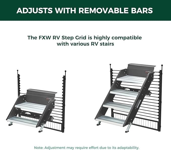 FXW Rollick Dog Playpen with RV Step Grid, 32" H, 16 Panels | Heavy-Duty & Easy setup Play Area, Helps Close Stair Gaps, Fits 32" RV Step Opening, For Small & Medium Dogs, Patented