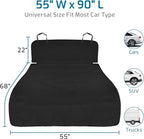 Veckle SUV Cargo Liner for Dogs - Trunk Cover with Bumper Flap Protector | Water Resistant Pet Cargo Cover, Low-Profile Padded Mat, Dog Car Seat Cover Prevents Scratches Pet Hair Mud Dirt