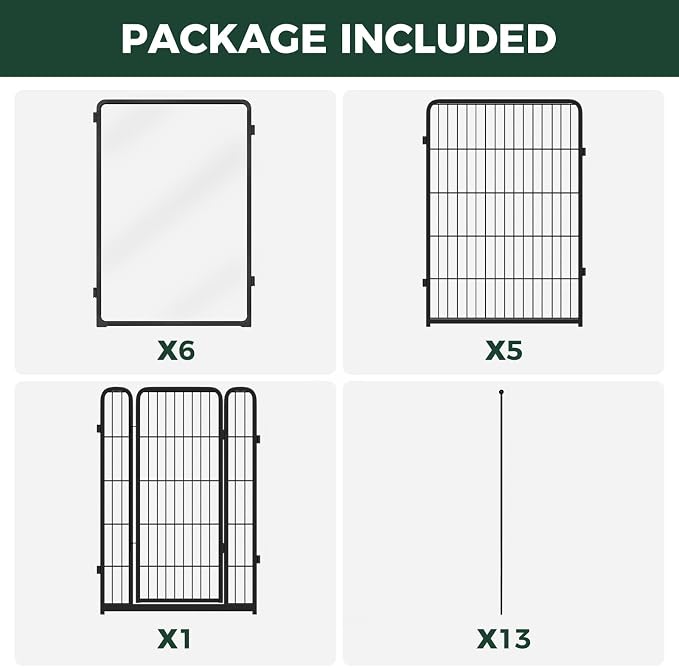 FXW AuraSpace Pro Acrylic & Wire Mesh Indoor Dog Playpen, 40" H, 12 Panels | Clear View, Heavy-duty Metal, Flexible Layouts, Easy Walk-Through, For Medium & Large Dogs, Patented