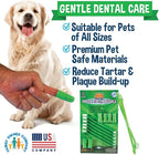 Bodhi Dog Toothbrush Combo Pack - Soft Finger & Dual-Ended Brushes - Gentle Bristles for Dogs & Cats - Easy Teeth Cleaning (6 Long & 6 Finger)