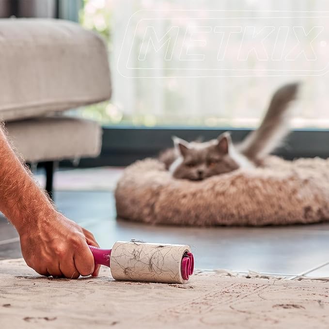 Lint Rollers for Pet Hair Extra Sticky | Protective Covers | Mega 600 Sheets Dog Cat Pet Hair Remover | Lint Roller for Clothes Sofa Bed Carpet and More | Lint Roller Refills