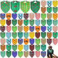 100 Pcs Dog Bandanas Bulk, Football Adjustable Triangle Pet M by Locmeo