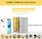 Lint Roller 6.3" with Self-Storing Cover, 240 Sheets Extra Sticky | 4 refills. Self-storing dust cover, Store anywhere – no mess. Picks pet hair, dust, debris from sofas, bedding, carpets, car.