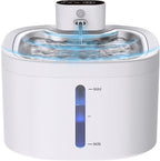 Cat Water Fountain Wireless: 118oz/3.5L Battery Operated Pet Water Fountain for Cats Indoor with Motion Sensor, Quiet Automatic Fountain with Stainless Steel Tray(2Filters)