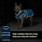 MIGOHI Warm Dog Coat Winter Dog Jacket,Waterproof Cold Weather Coats for Dogs,Fleece Jacket for Small Medium Large Dogs,Reflective Thick Fleece Vest with Leash Hole