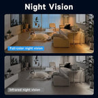 Pet Camera Robot with Cat Teaser: Battery-Operated, Movable with Phone App, 2-Way Talk, Video/Photo, Night Vision (Pink)