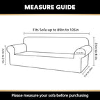 Oversized Stretch Sofa Cover Slipcover 1-Piece, Spandex Jacquard Fabric Universal Couch Cover for 3 Cushion, Washable Non Slip Sofa Cover, Pet Friendly (XL Sofa 101"-110", Deep Teal)