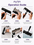 Pet Hair Remover Roller for Dogs & Cats, Self Cleaninng | Reusable Lint Roller | Removes Pet Hair Quickly | Works on Furniture & Fabric | No Refills Needed | Pet Hair Cleaning Tool