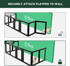FXW Fence-to-Wall Anchors for AuraSpace Acrylic Indoor Dog Playpen | Fits AuraSpace 35"H, Connect Panels to the Wall, Expand Your Dog’s Play Area, Playpen Not Included