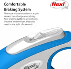 FLEXI® Comfort Tape Retractable Dog Leash, Medium, 16 ft - Blue | German engineered, original flexi leash, durable quality for dogs up to 55 lbs, tangle-free, walking, reliable brake system