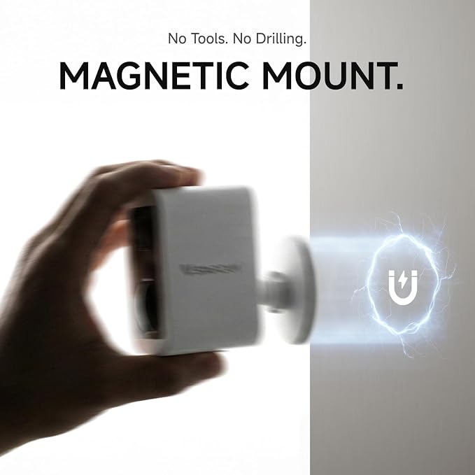 VSTARCAM 2K Security Cameras Wireless Outdoor, No-Drill Magnetic & Adhesive Mount, Free Cloud & SD Storage, WiFi 6 2.4/5G Dual Band, Motion Alerts, 6-Month Battery, Color Night Vision, IP66,2-Way Talk