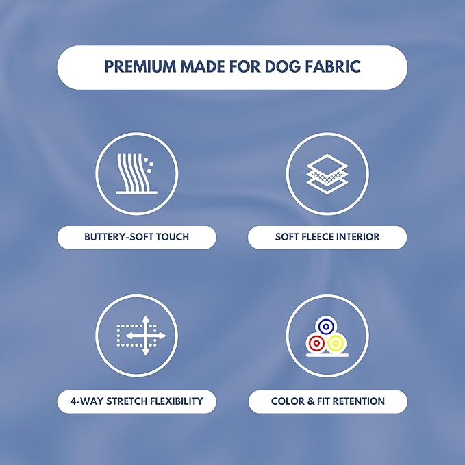 Spark Paws Dog Hoodie – Premium Dog Sweater for Small, Medium, and Large Dogs | Warm Outfits for French Bulldogs, Pitbull, Puppy, Winter Jacket Alternative - Slate Blue - 3XL