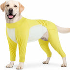 ROZKITCH 2-in-1 Dog Shirts for Cooling Sun Protection in Summer, UPF 50 UV Shirt with Adjustable Drawstring, Breathable Mesh Belly, Summer Dog Apparel for Small Yellow M