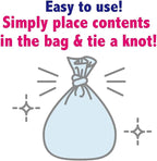 BOS Amazing Odor Sealing Dog Poop Bags - Durable, Unscented [Size: L, Color: Light Blue] (60 Count, Pack of 2) (120 Bags)