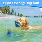 Mankoda Dog Balls, 3" Indestructible Tennis Balls for Aggressive Chewers | Floating Fetch Toys, Durable ETPU Rubber, Bouncing & Lightweight, Interactive Chewing Safe for Medium Large Dogs - 1 Pack